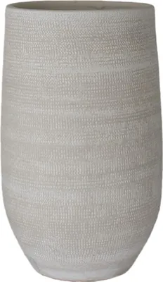Produktbild von Bodenvase TOKIO 50cm - leicht konisch, creme grau, Keramik, Ø25cm CreaFlor Home