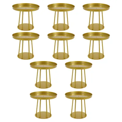 Image de 10Pcs Porte-Fleurs Rond Étagère à Fleurs Étagère à Plantes Décor de mariage (Diamètre:30cm Hauteur:25cm)