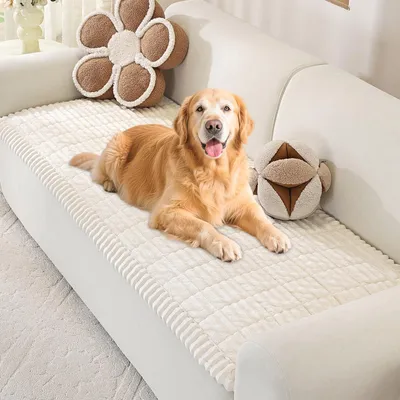 Image de Couverture en polaire pour chien - 70 x 180 cm - Beige
