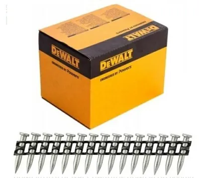 Imagen del producto de Clavos galvanizados DeWalt para hormigón y acero, de 20x3,7 mm, paquete de 1.005 unidades.