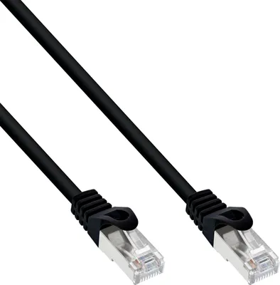 Produktbild von InLine Patchkabel, SF/UTP, Cat.5e, schwarz, 1,5m, 1,5 m, Cat5e, SF/UTP (S-FTP), RJ-45, RJ-45, Schwarz