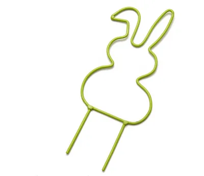 Produktbild von Metall Stecker Osterhase, ca.10 cm, in 5 Farben wählbar | Blumenstecker Hase aus Metall , Farbe:Apfelgrün