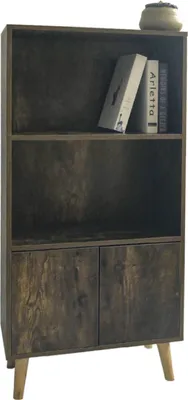 Produktbild von Bücherregal-Wandschrank Robustes industrielles Vintage-Design 120 cm hoch