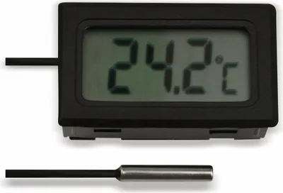 Produktbild von Einbau-Digitalthermometer mit 1 m Fühlerleitung, -50...+70 °C