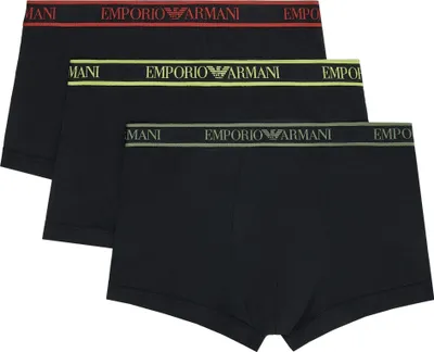 Produktbild von Emporio Armani - Boxershorts für Herren(3er-Pack) GT333 (L) (Schwarz)