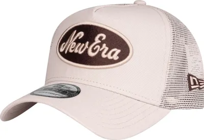 Produktbild von New Era A-Frame Trucker Cap - BRAND PATCH stone beige