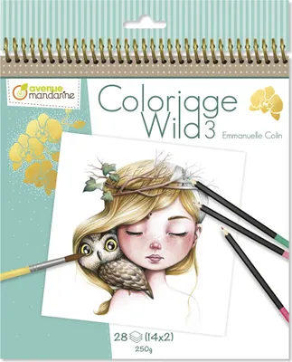 Produktbild von Avenue Mandarine 5x Malbuch Wild 3 - Grün GY077C