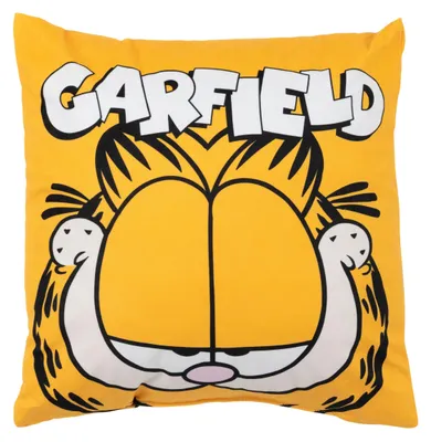 Produktbild von Garfield Kissen - Plüsch Dekokissen Zierkissen Kopfkissen Sitzkissen Gelb 40 x 40 cm