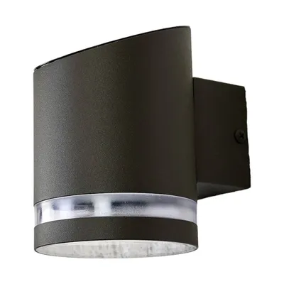 Produktbild von Lindby LED-Solar-Außenwandleuchte Melinda, 9 cm, Edelstahl
