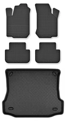 Obrázok produktu pre Vaničkové autokoberce + vaňa kufra pre: Ford Focus MK1 1998-2005 sedan 5 ks