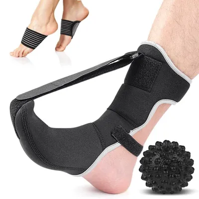 Productafbeelding van Verstelbare Nachtspalk voor Plantaire Fasciitis met Massagebal