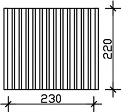 Produktbild von Seitenwand Deckelschalung SKAN HOLZ 230 x 220 cm anthrazit