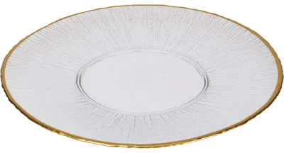 Produktbild von Speiseteller, flach, Glas, Goldplatte, 30 cm