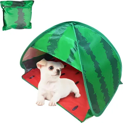 Produktbild von Hundestrandzelt Sonnenschutz Wassermelone Pop-up Strandzelt Haustierschutz