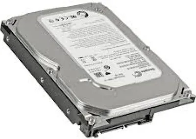 A single hard drive is shown from a diagonal angle against a light gray background.