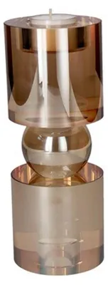 Produktbild von Gift Company Kerzenleuchter Sari Transparent Amber (21,5cm)