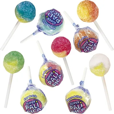 Produktbild von Vidal Super-Palipica super Saurer Lolli mit Kaugummikern