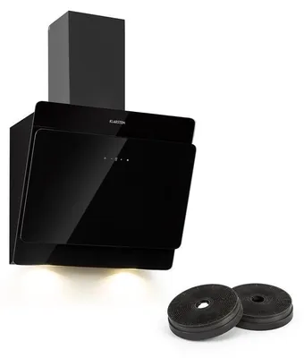 Obrázok produktu pre Klarstein Aurica 60, sada, digestor, 60 cm, nástenný, 610 m³/h, LED, filtre s aktívnym uhlím, čierny