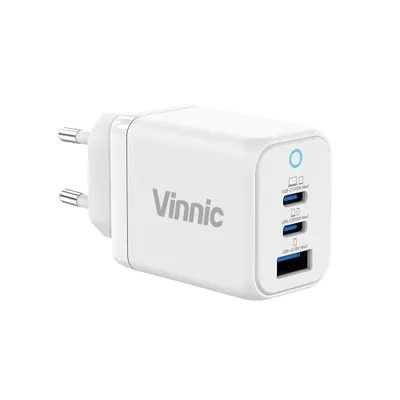 Produktbild von Vinnic FERNOW GaN Charger 45W - CCA, weiß.