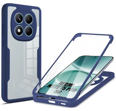 Image de Coque pour Xiaomi Redmi Note 15 Pro 5G, Protection Intégrale Avant et Arrière - Bleu Marine
