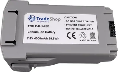 Produktbild von Trade-Shop Li-Ion Akku 7,4V / 4000mAh kompatibel mit DJI Mini 3, Mini 3 Pro, Mini 4 ersetzt JMI3B, BWX162 / Zubehör für Drohne