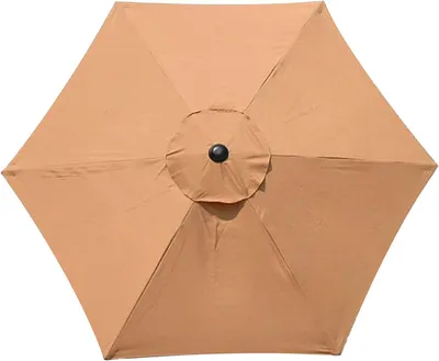 Produktbild von Ersatzschirm für Sonnenschirme, 3 m, 6 Streben, für den Außenbereich, Terrasse, Markt, Tischschirm, khaki
