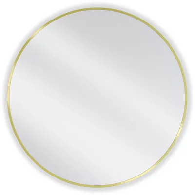Zdjęcie produktu dla Mexen Loft lustro łazienkowe okragłe 80 cm, rama złota - 9850-080-080-000-50