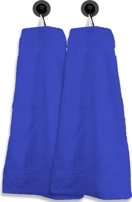 Produktbild von 2 Gästetücher Gästehandtücher royalblau 30x50cm Set Baumwolle Handtücher Frottee
