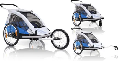 Produktbild von XLC 3092000400 Duo-BS-C02 2014 Fahrradanhänger blau/silber