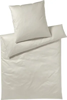 Produktbild von elegante Mako-Satin-Bettwäsche-Garnitur 2364 Air Farbe Greige Größe 240x220cm+2x40x80