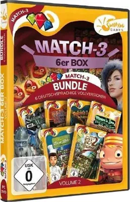 Produktbild von Match 3 6-er Box Vol. 2 PC SUNRISE