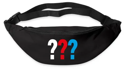 Produktbild von Spreadshirt Die Drei Fragezeichen Logo Gürteltasche, One size, Schwarz