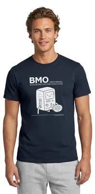 Produktbild von Spreadshirt Adventure Time Mit Finn Und Jake BMO Beemo Männer T-Shirt, XL, Navy