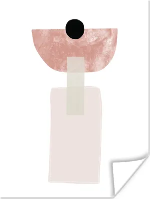 Produktbild von MuchoWow® Poster Pastell - Abstrakt - Design 90x120 cm - Wohnzimmer
