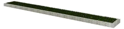 Produktbild von Gabion Hochbeet aus verzinktem Stahl, 800 x 100 x 20 cm