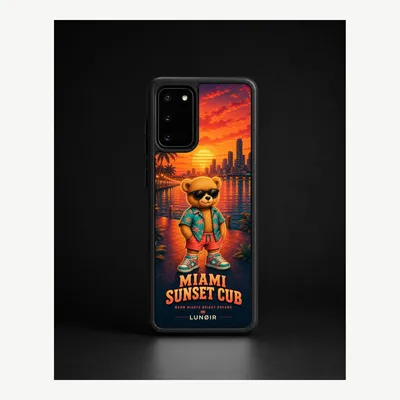 Imagen del producto de Funda para Samsung S20 Plus, carcasa protectora para teléfono móvil con diseño del atardecer en Miami – LUNØIR ©