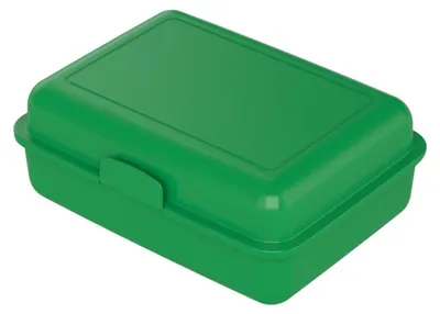 Obrázek produktu pro Krabička na oběd "School-Box" - krabička na oběd pro děti a dospělé bez BPA - Odolná krabička na oběd do školy, do práce a za dobrodružstvím, vyrobeno v Německu - standardní zelená barva