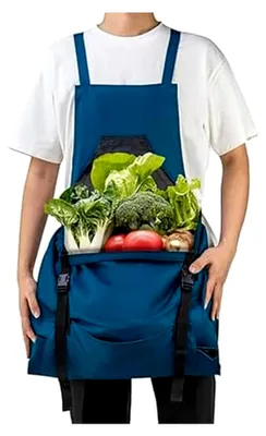 Produktbild von Ernteschürze mit verstellbarem Schnellverschluss und Taschen für Gartenarbeiten