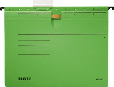 Produktbild von Leitz Hängehefter ALPHA 19840055 A4 kfm. Heftung grün 25 St./Pack.