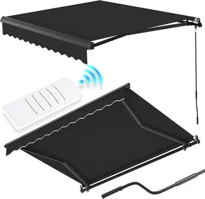 Obrázek produktu pro Elektrická markýza v antracitové barvě, 3 x 2 m, model s plnou kazetou