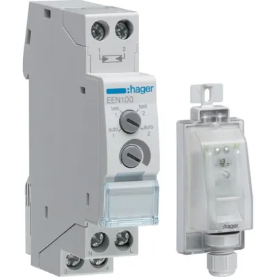 Zdjęcie produktu dla Hager EEN100, Szary, 2000 lx, 230 V, 50 - 60 Hz, 16 A