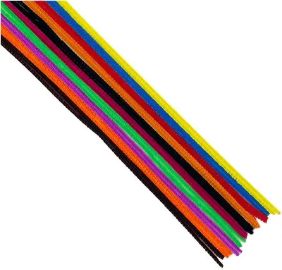 Produktbild von CHENILLEDRAHT Pfeifenreiniger Plüsch Basteldraht, 30 cm/20 Stk. mehrfarbig