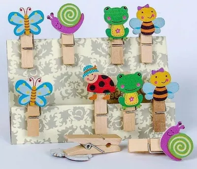 Zdjęcie produktu dla Klamerki ozdobne Shapes 06 - Łąka motyle