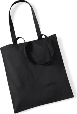 Immagine prodotto di Westford Mill W101 | Borsa per la vita - Borsa per la spesa con manici lunghi - 38 x 42 cm - Colore: Nero - Taglia: Unica