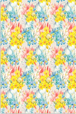 Produktbild von MuchoWow® Poster Blumen - Collage - Natur 120x180 cm - Kunstposter