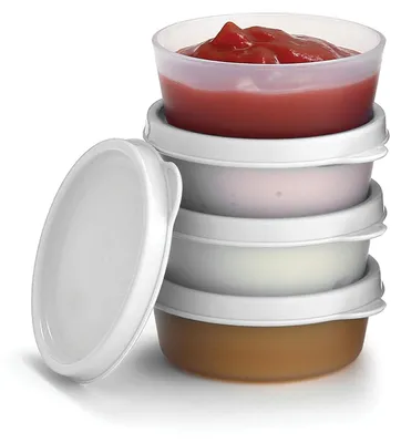 Vorratsbehälter mit Deckel, 4er-Set, 65 ml, BPA-frei, auslaufsicher