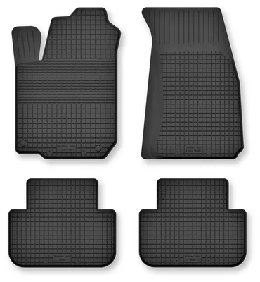Produktbild von Gummi-Fußmatten für Renault 21 1986-1996 (Limousine) – 4-tlg, Schwarz, Semi-Universal, angepasst – Wielganizator Semi-Universal