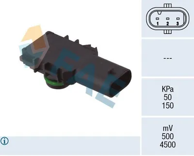 Produktbild von FAE 15196 Ladedrucksensor für VW GOLF VI (5K1) Saugrohr