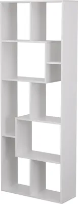 Image de Bibliothèque 8 étagères multiformes blanche JANE