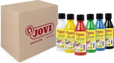 Zdjęcie produktu dla Jovi 680/6A Zestaw farb akrylowych 6 x 250 ml